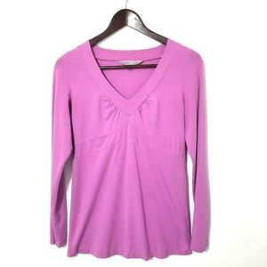 Athleta Senorita V-Neck Long Sleeve Shirt